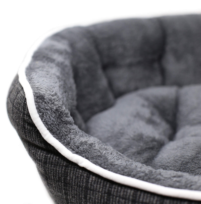 Cuccia per Cani e Gatti in Poliestere Scotland Grigio Scuro Varie Misure