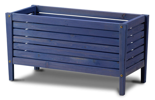 sconto Fioriera 78x31x40 cm in Legno di Conifera Taini Blu/Viola Marilic