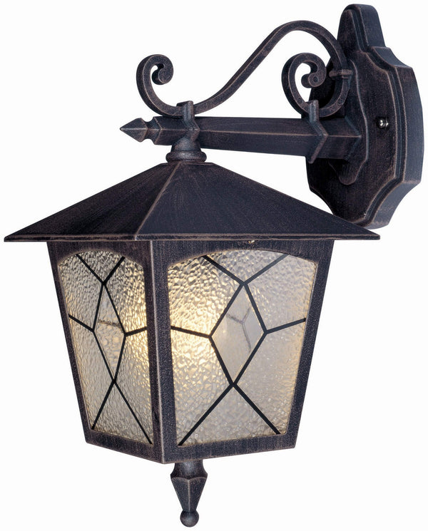 Lampada Lanterna da Parete 60W Bauer Classic Bronzo Antico sconto
