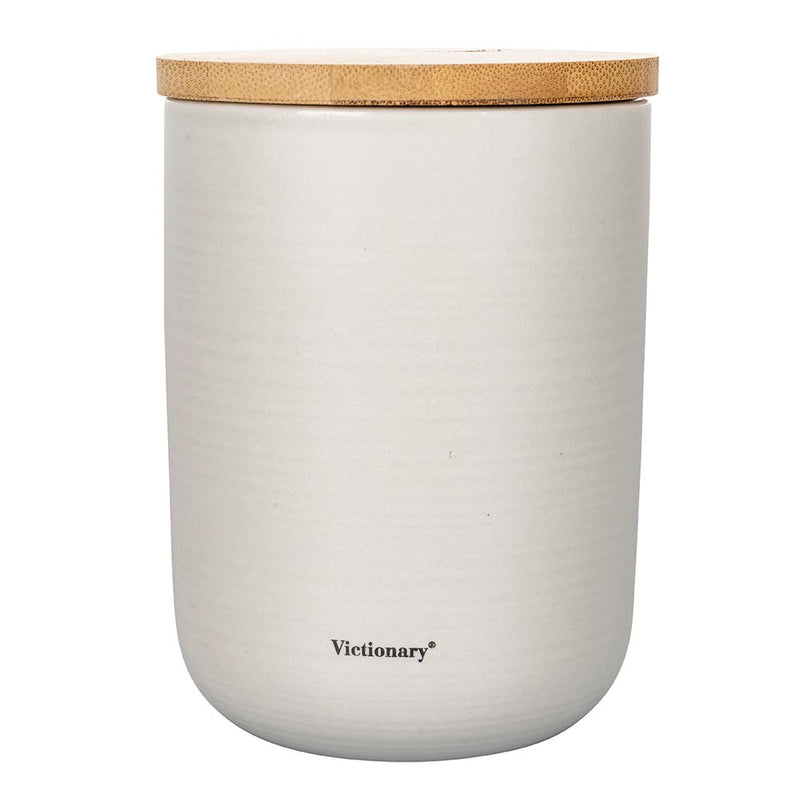 Barattolo Sale Grosso 750 ml in New Bone China VdE Tivoli 1996 Grigio Chiaro