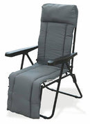 Sedia Sdraio Reclinabile Pieghevole Soriani Madrid Grigia