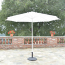 Ombrellone da Giardino con Apertura e Chiusura a Manovella Ø3m Michigan Bianco