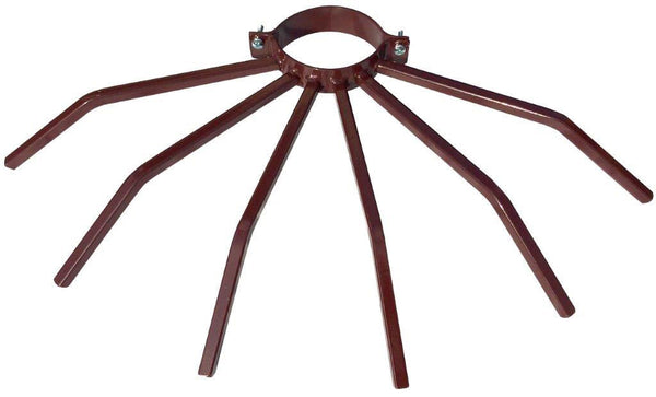 prezzo Dissuasore Antifurto con Barre in Acciaio per Pluviali Tubi Esterni Ø100 mm Marrone