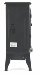 Camino Elettrico da Terra Effetto Fiamma 2000W Kooper London Nero