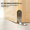 Armadio da Esterno per Attrezzi 82x50x190 cm con Ripiani Rimovibili in Legno di Abete Naturale      