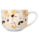 Set 2 Tazze Ø10,5x8,2 cm in Bone China VdE Tivoli 1996 Face to grey