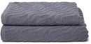 Set Spugna Asciugamani Ospite + Salvietta Sally Onda Grigio Scuro
