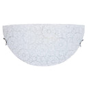 Applique 1xE27 Ganci Cromo Vetro Lastra Graniglia Bianco E-Energy Maia