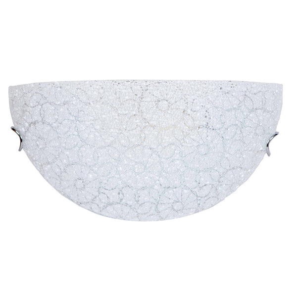 online Applique 1xE27 Ganci Cromo Vetro Lastra Graniglia Bianco E-Energy Maia