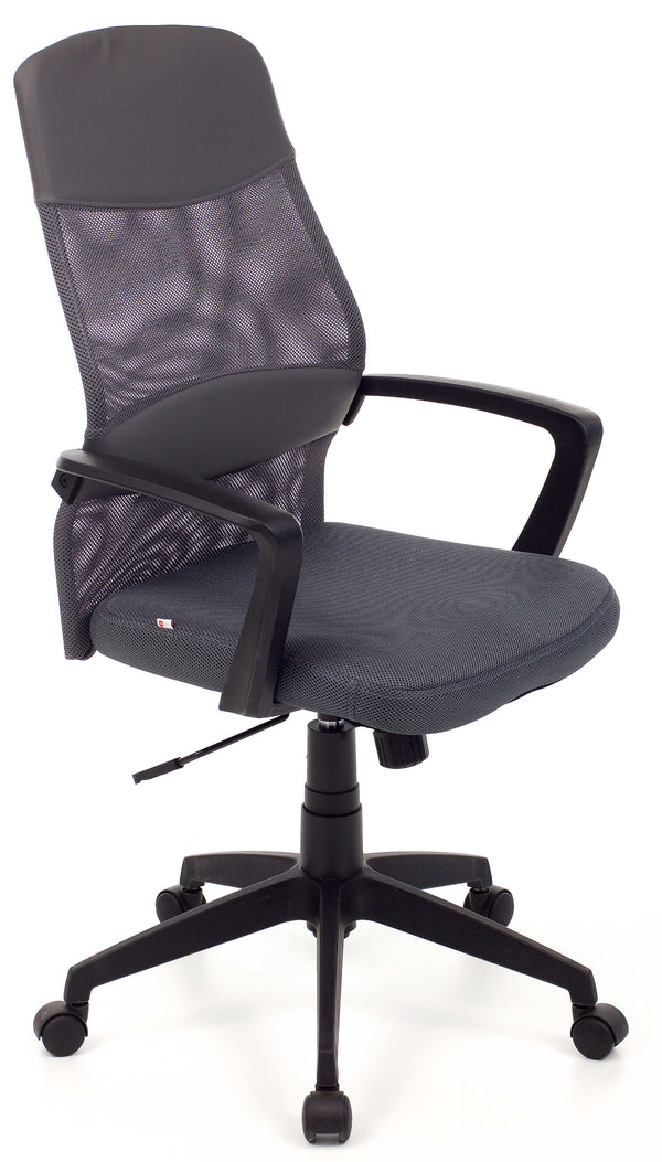 Poltrona da Ufficio Direzionale in Tessuto Network Grigia acquista