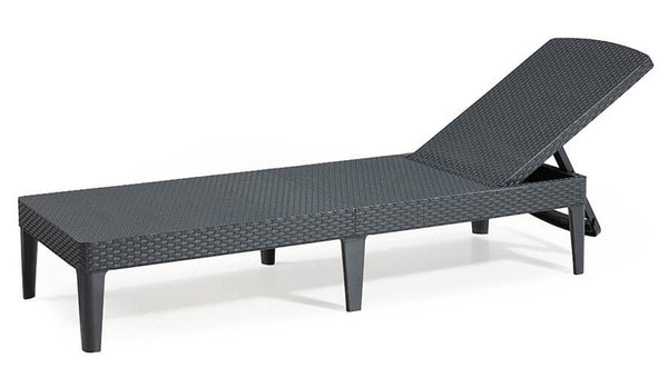 sconto Lettino Prendisole da Giardino 187,5x58x29 cm in Resina Keter Jaipur Antracite