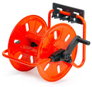 Avvolgitubo Manuale da Muro Portatile 50 mt Tubo Ø1/2” in Acciaio Verniciato Rosso Agrati