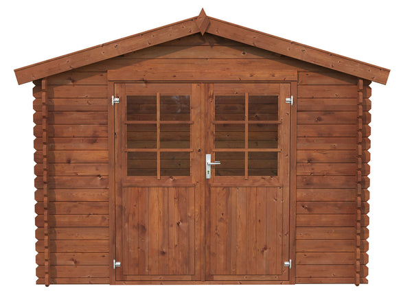 online Casetta da Giardino Porta Doppia 300x300 cm in Legno Rita