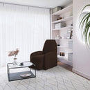 Copripoltrona Reclinabile Elasticizzato Taglia Unica con Tasca Laterale Marrone