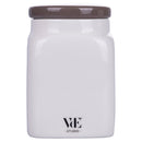 Barattolo Caffe 9,5x9,5x14,5 cm in New Bone China VdE Tivoli 1996 Le Travisate Bianco