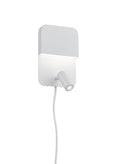 Applique da Interno a LED in Metallo Bianco Opaco