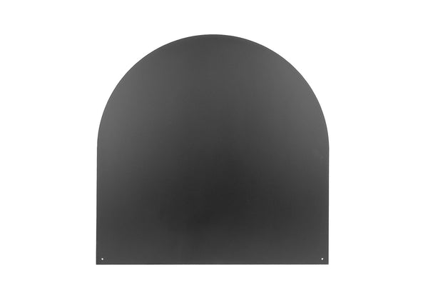 sconto Piastra Salvapavimento Semitonda Protezione per Stufe e Camini in Ferro 74x74 cm