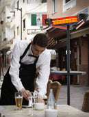 Stufa Elettrica ad Infrarossi a Piantana 3600W con Tavolino Moel Girasole 769T Table