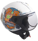 Casco Jet per Scooter Visiera Sagomata CGM Cancun 107S Bianco 