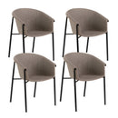 Set 4 Sedie 58x56xH79 cm in Tessuto Nari Tortora