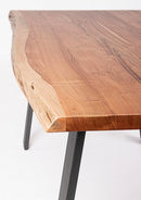 Tavolo da Giardino 160x90x76 cm in Acciaio e Legno