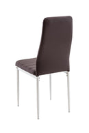 Sedia in Similpelle 41x39x95cm TFT Jimmy Marrone Bianca