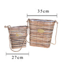 Set 2 Cesti da Appendere Larghezza 96 cm