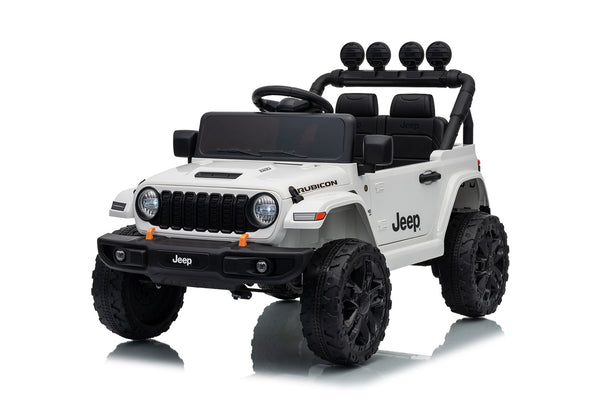 Macchina Elettrica per Bambini 101x59x65 cm Licenza Jeep Rubicon Small Bianco online
