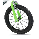 Bicicletta per Bambini 14" BMX Freni Caliper e Stabilizzatori in Acciaio Hi-Ten Verde