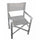 Sedia Regista da Giardino Siena 55x46x45/88 h cm in Textilene Grigio