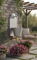 Fontana a Parete da Giardino con Rubinetto Belfer 42/PR Alluminio