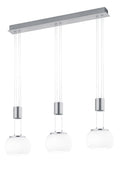 Lampada a Sospensione da Interno a LED in Alluminio Nichel Satinato 