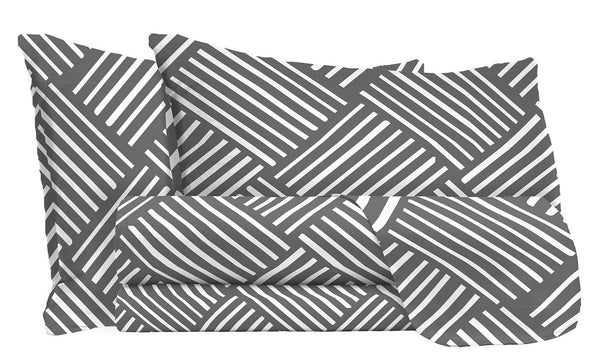 Set Lenzuola Sopra Sotto e Federe in Microfibra City Life Grey Varie Misure prezzo