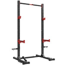 Power Cage Rack Squat 138-176x106x212 cm Capacità 500 kg con Barra Trazioni e Larghezza Regolabile in Acciaio      