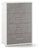 Cassettiera con 4 Cassetti 71x110x41 cm Ossido Bianco/Cemento