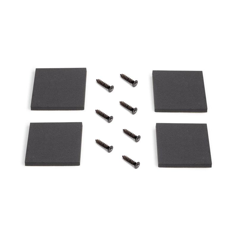 Set Gambe Cross per Tavolo H695 Verniciato Nero Acciaio Emuca