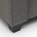 Divano 2 Posti 182x85x77 cmin Tessuto Grigio