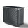 Copri Condizionatore 135x112x74 cm in Alluminio a Parete Big Blade XXL Antracite