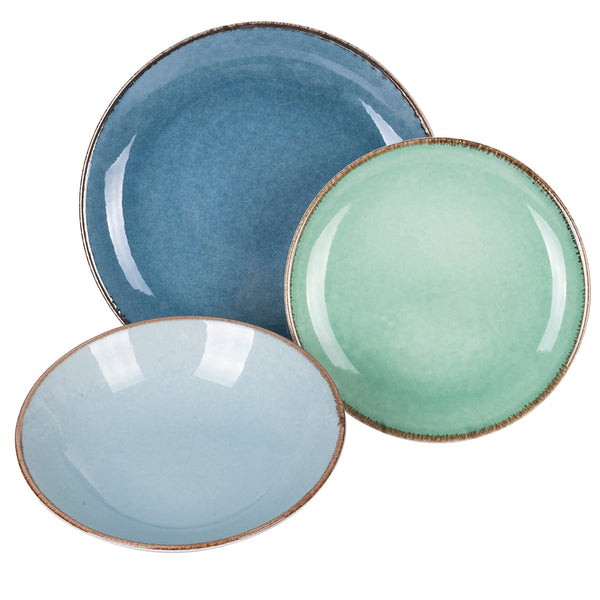 prezzo Servizio Piatti 18 Pezzi in Soft Porcellana VdE Tivoli 1996 Fiji