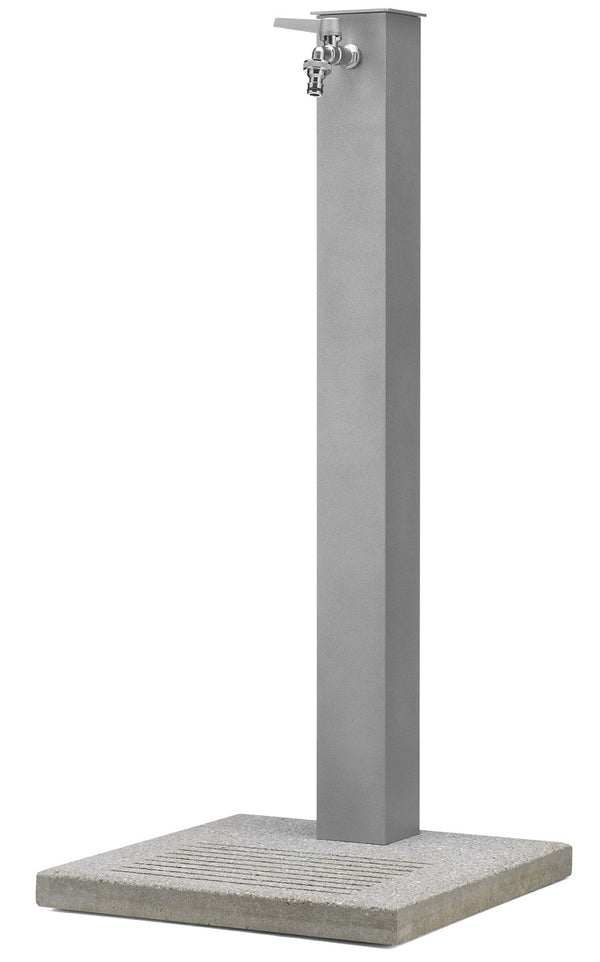 acquista Fontana da Giardino con Rubinetto e Base in Cemento Belfer 42/QBM Alluminio