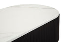 Mobile Tv Montpellier Nero 150x42x45 cm in Ferro Legno 
