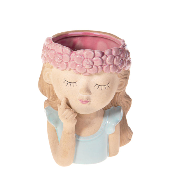 Set 2 Vasi Testa Fatina Ø 11x H 16 cm sconto