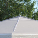 Tetto di Ricambio Impermeabile 3x3m in PVC Impermeabile e Trasparente con Corde di Sicurezza
