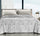 Copriletto in Jacquard Tinto Filo Cober Affi Cuori Grigio Perla Varie Misure