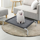 Brandina Portatile per Cani 110x80x20 cm Fino a 22Kg in Metallo e Tessuto a Rete Nero