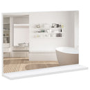 Specchio Bagno a Parete 60x12x40 cm con Mensola Bianco 