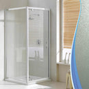 Box Doccia Angolare 70x75 cm 1 Anta Battente in Cristallo Opaco 6mm H198 Fosterberg Aalborg Duo