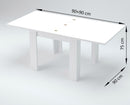 Tavolo Allungabile 90x90/180x75 cm Jesi Ardesia