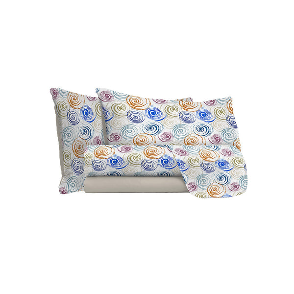 Set Lenzuola con Stampa Sopra Sotto e Federe Spirlas Varie Misure sconto