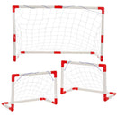 Set Kit 3 Porte da Calcio Giocattolo Soccer Tre Dimensioni Rete in Nylon Bambini